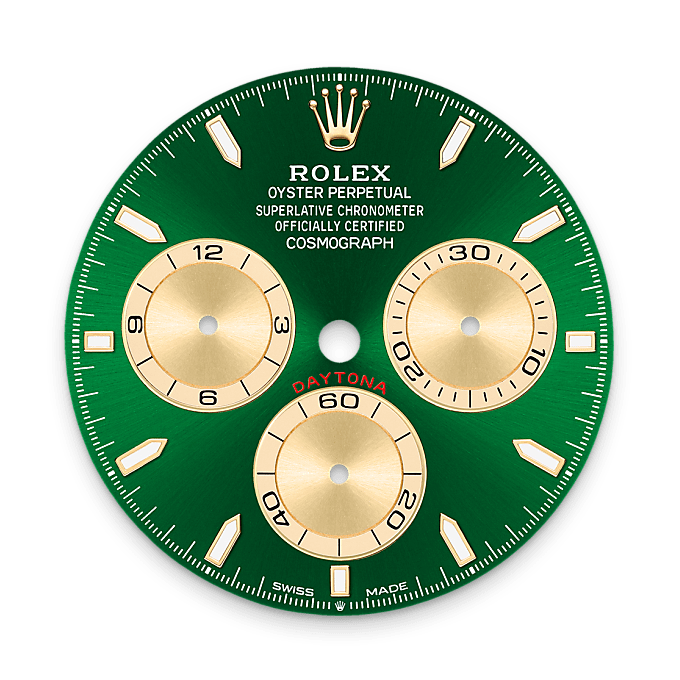 Bright green dial